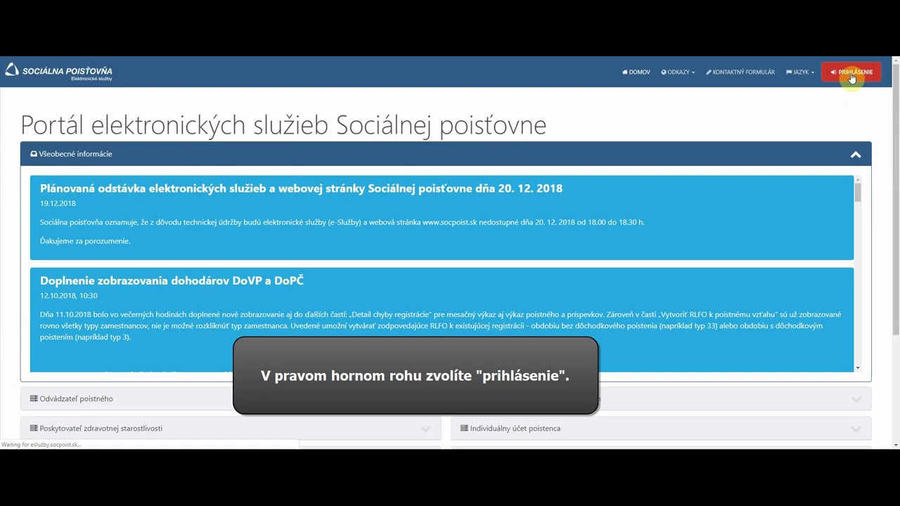 Náhľad videa Ako elektronicky podať dávku do Sociálnej poisťovne.