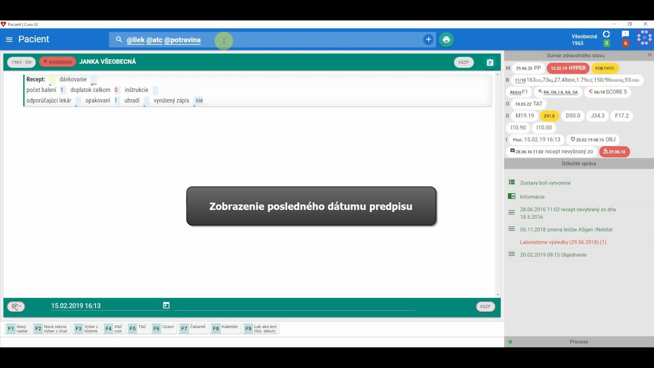 Náhľad videa Dátum posledného predpisu
