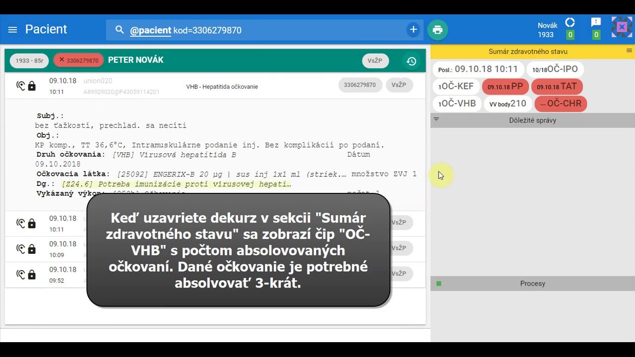 Náhľad videa Ako pracovať zadať a monitorovať očkovania