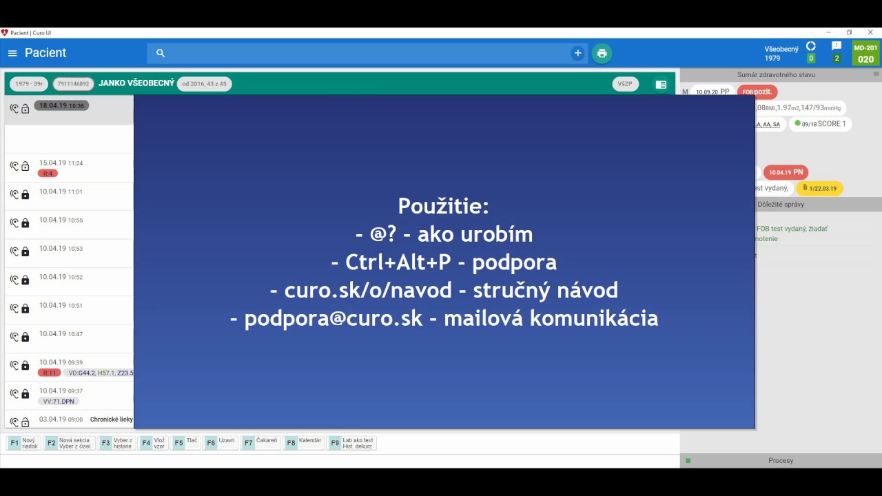 Náhľad videa Nahlásenie problému, podpora, nápoveda