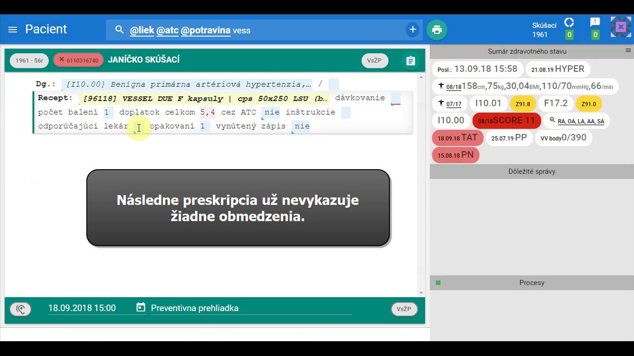 Náhľad videa Ako nastaviť preskripčné obmedzenia pre špecializácie pri predpisovaní lieku
