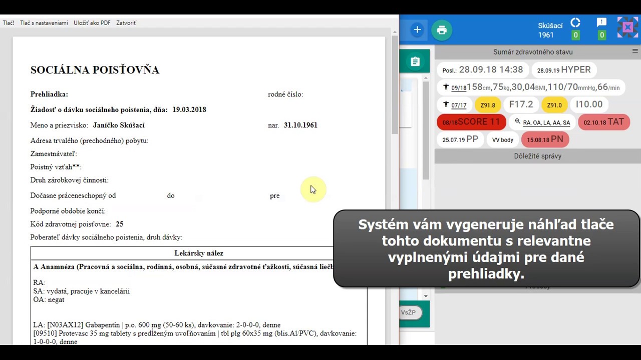 Náhľad videa Ako vystaviť posudky pre sociálnu poisťovňu