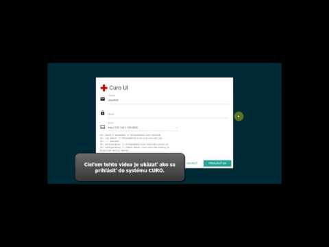 Náhľad videa Prihlásenie do systému CURO