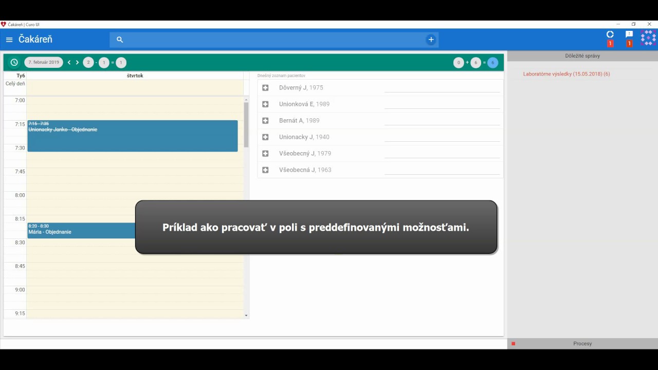 Náhľad videa Preddefinované možnosti